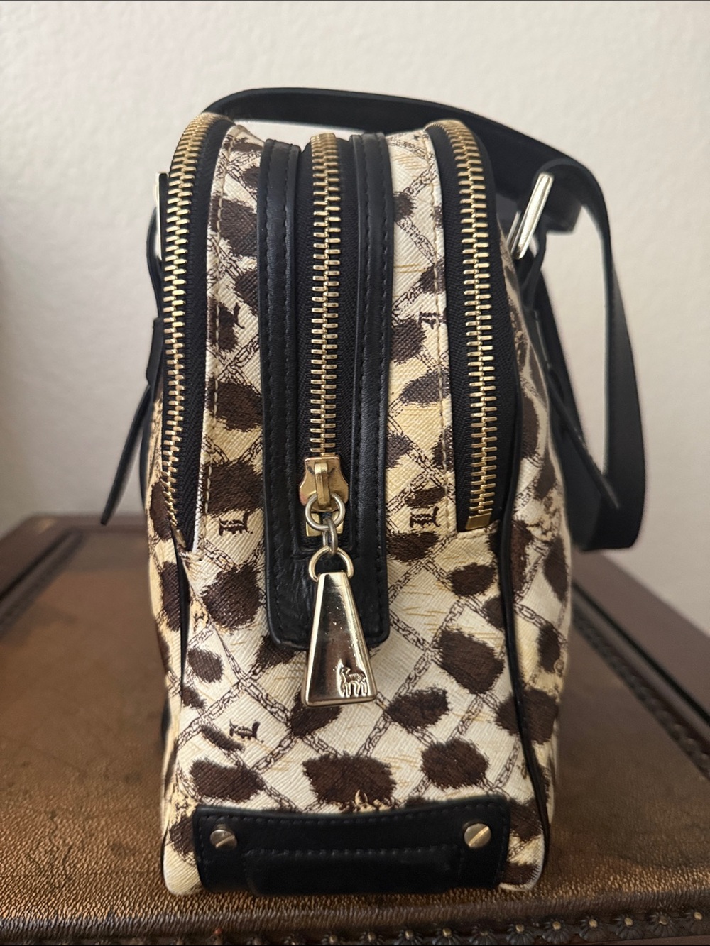 RARE L.A.M.B. by Gwen Stefani Leopard Print Shoulder Bag Tote - Picture 5 of 14